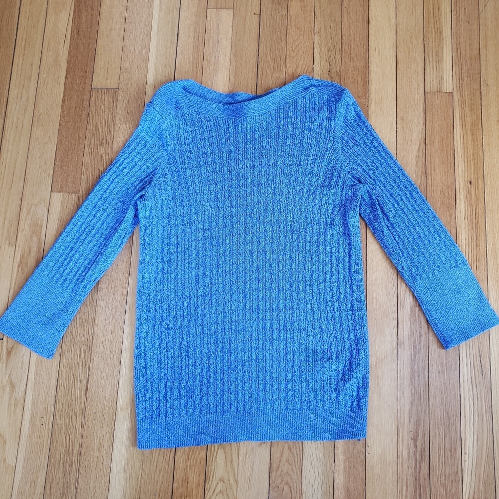 Karen Scott Cable Knit Sweater 1X
